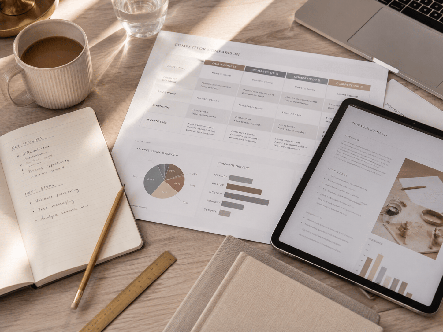 The competitor set laid out side by side before any conclusion is drawn.